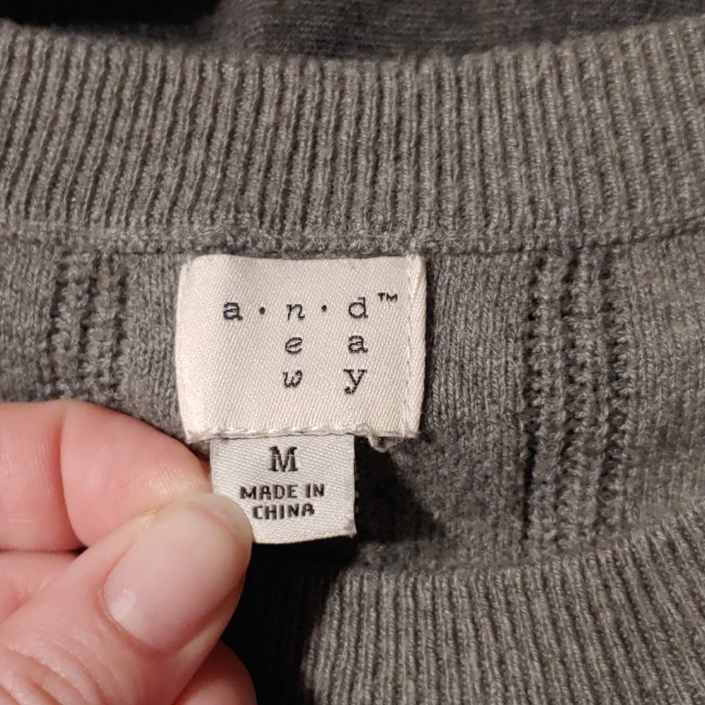 Gray sweater